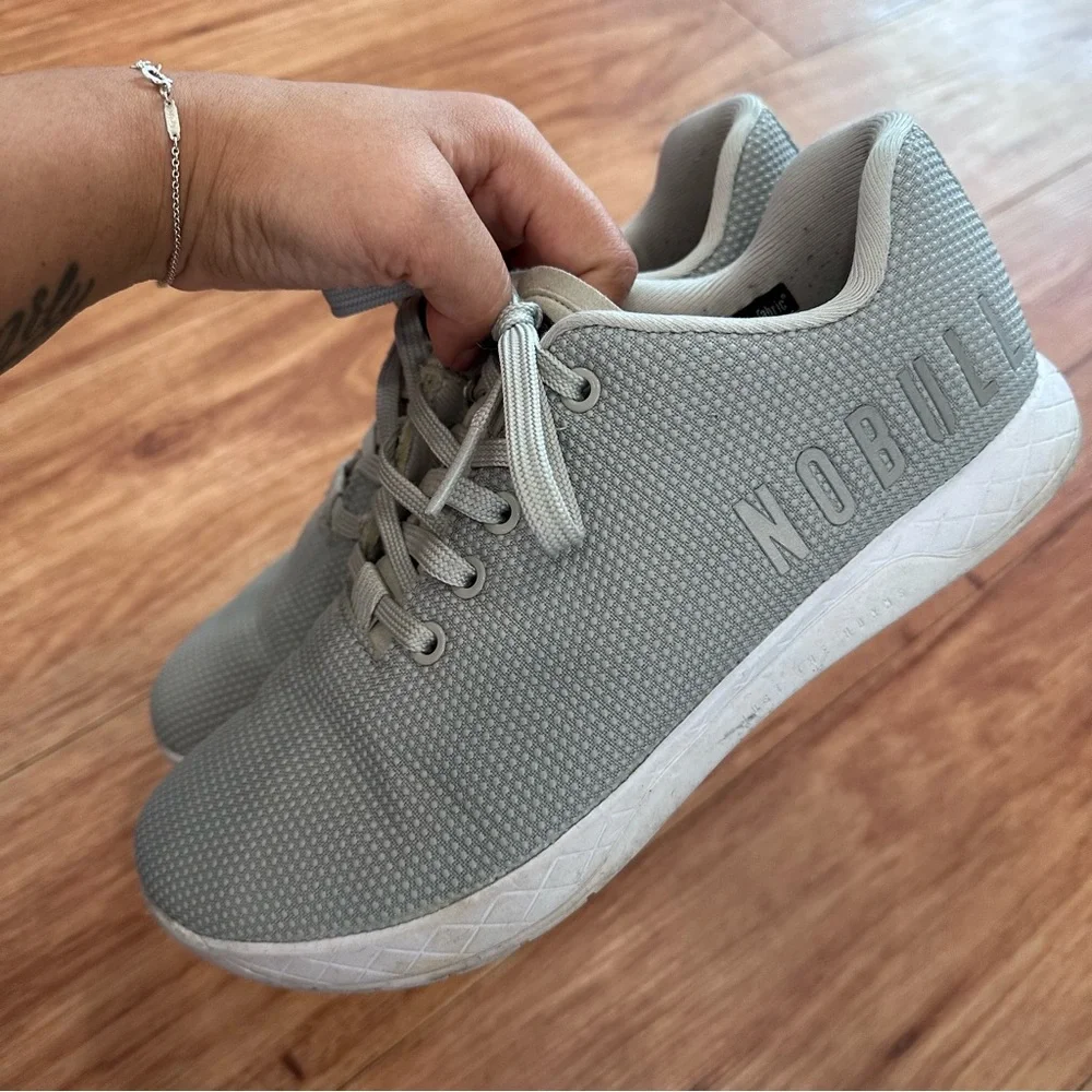 *SOLD* NOBULL Women’s Arctic Grey Trainer Lace Up Shoes Size W9 M7.5 - Picture 10 of 14